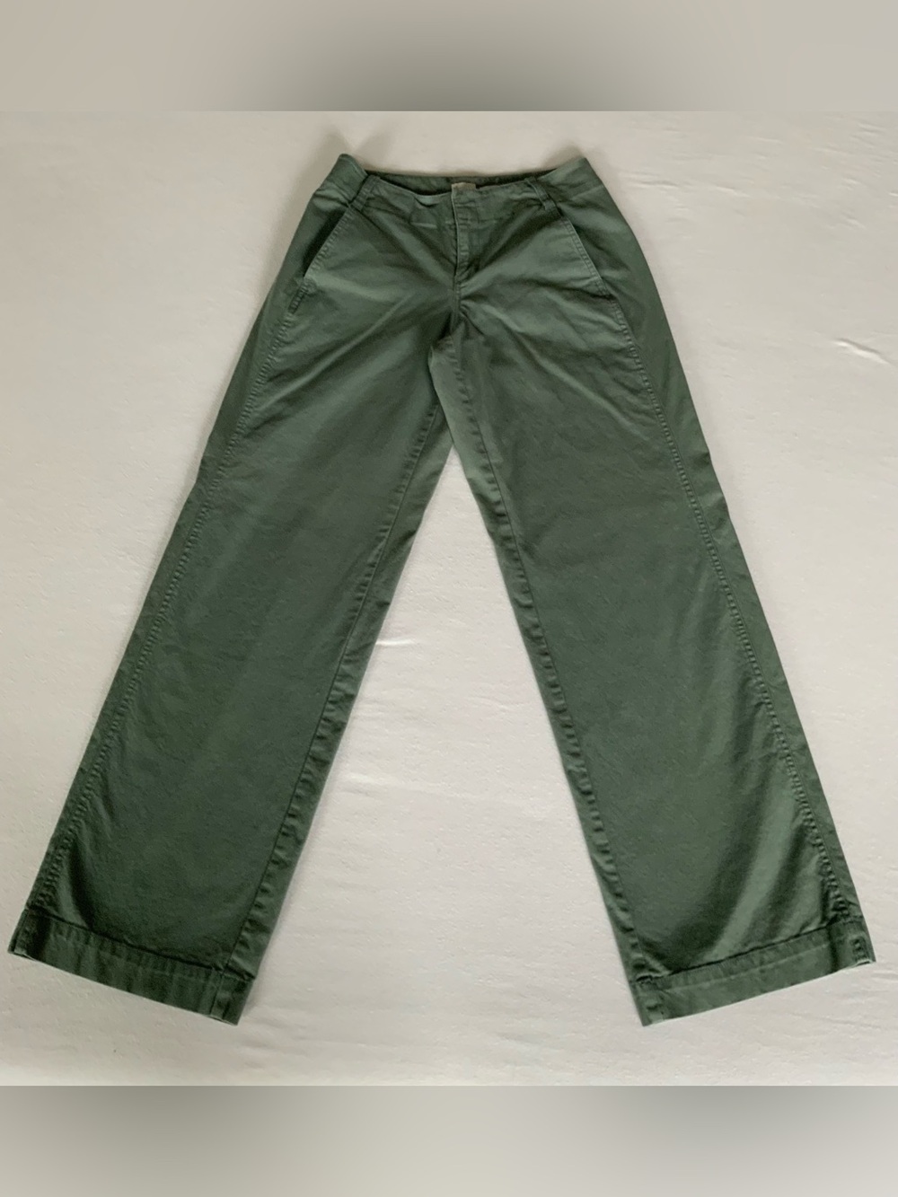 A New Day Mid-Rise Relaxed Straight Leg Chino Pants Olive Size 2